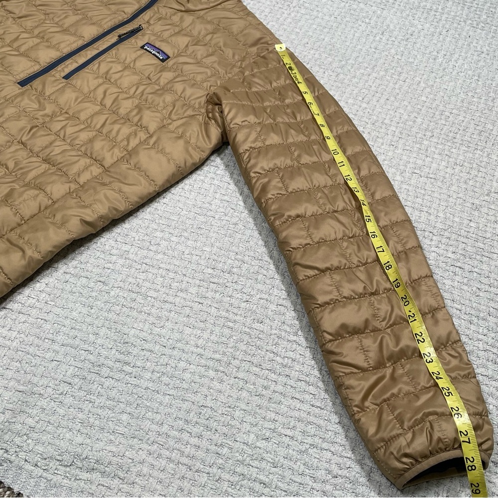 Patagonia Nano Puff Jacket Gold 1/2 Zip Quilted Puffer Pullover Coat Men's Large - Picture 12 of 16